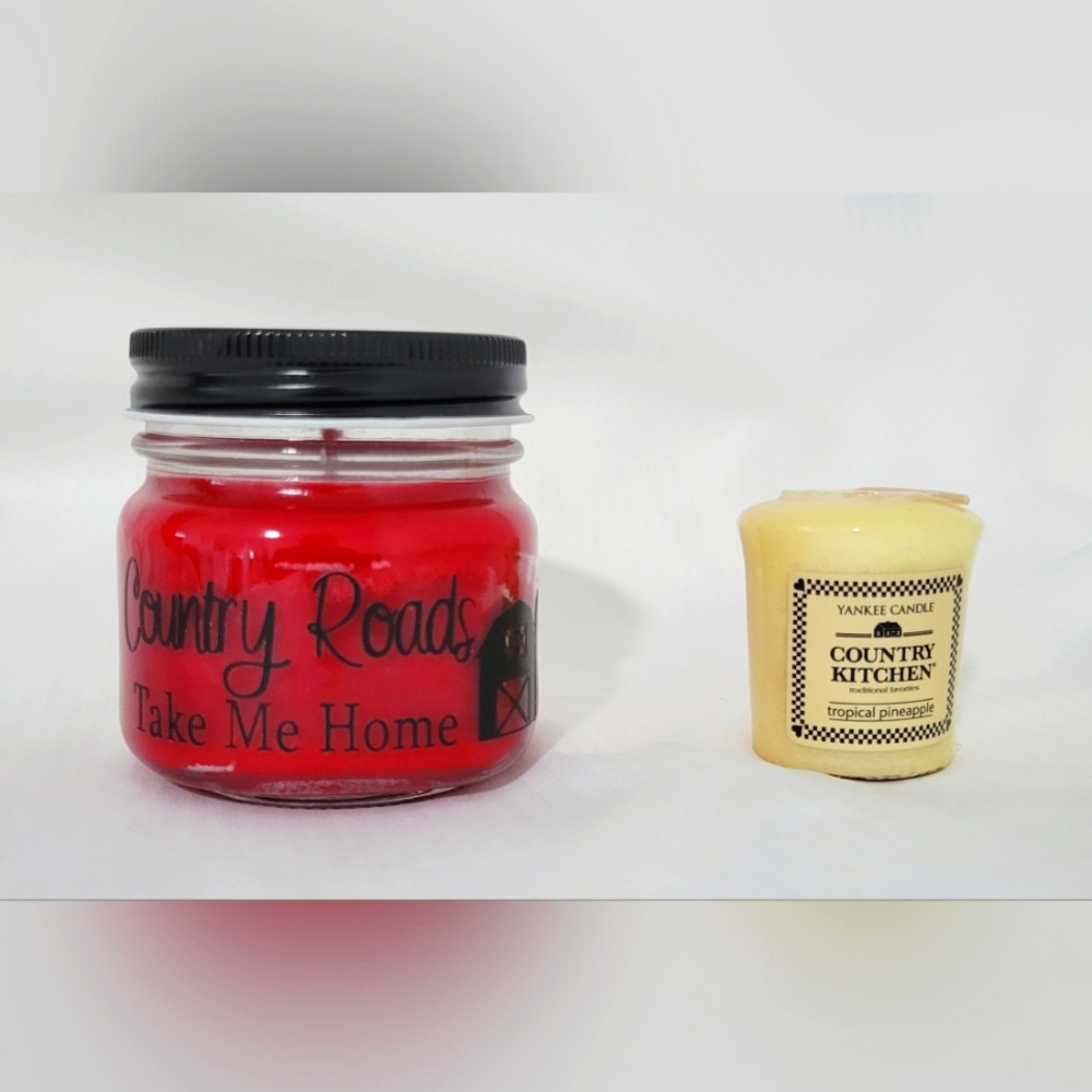 Country Roads Caramel Apple & Country Kitchen Tropical Pineapple Candles - NEW!